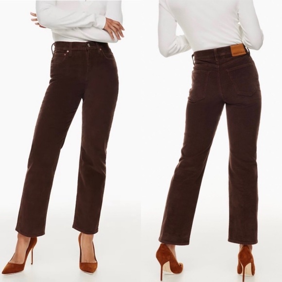 Aritzia Denim Forum The Arlo Brown New High Rise Ankle Length Jeans Sz 27 - Picture 5 of 15